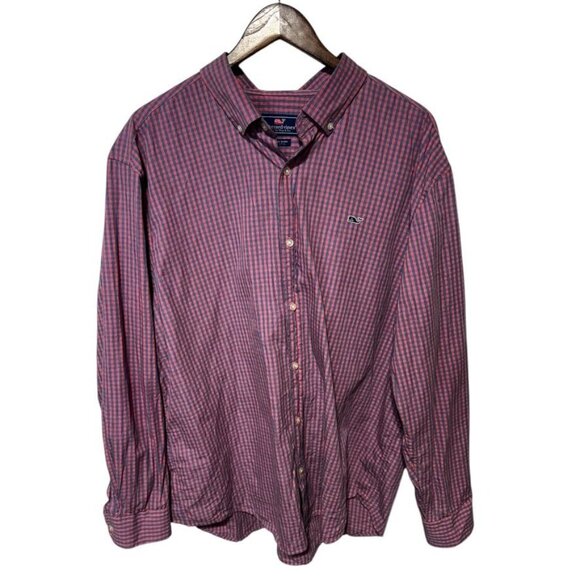 Vineyard Vines Whale Shirt Blue/Red Size 2XL - Picture 2 of 6